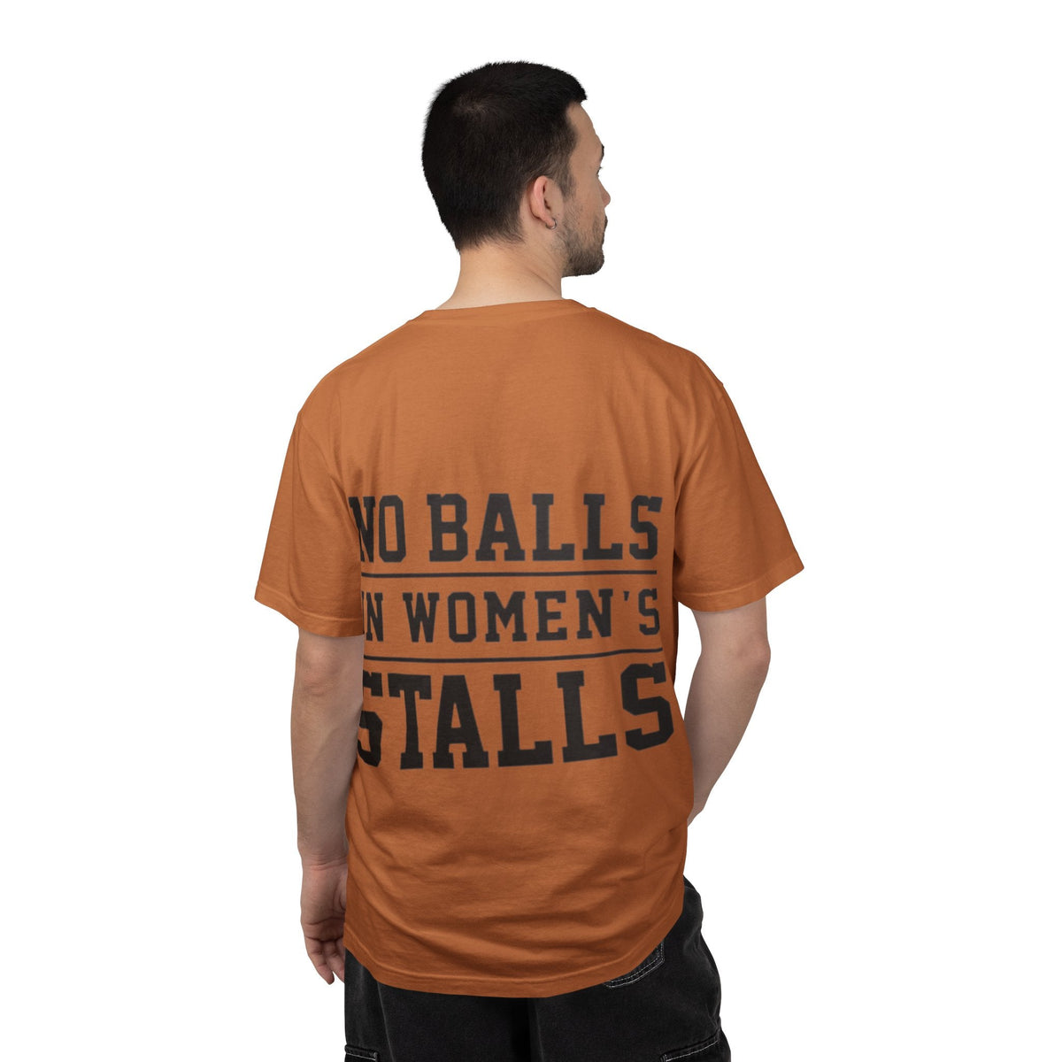 No Balls in Women’s Stalls Graphic Tee — Uplifted Sports Vibe T-Shirt Printify