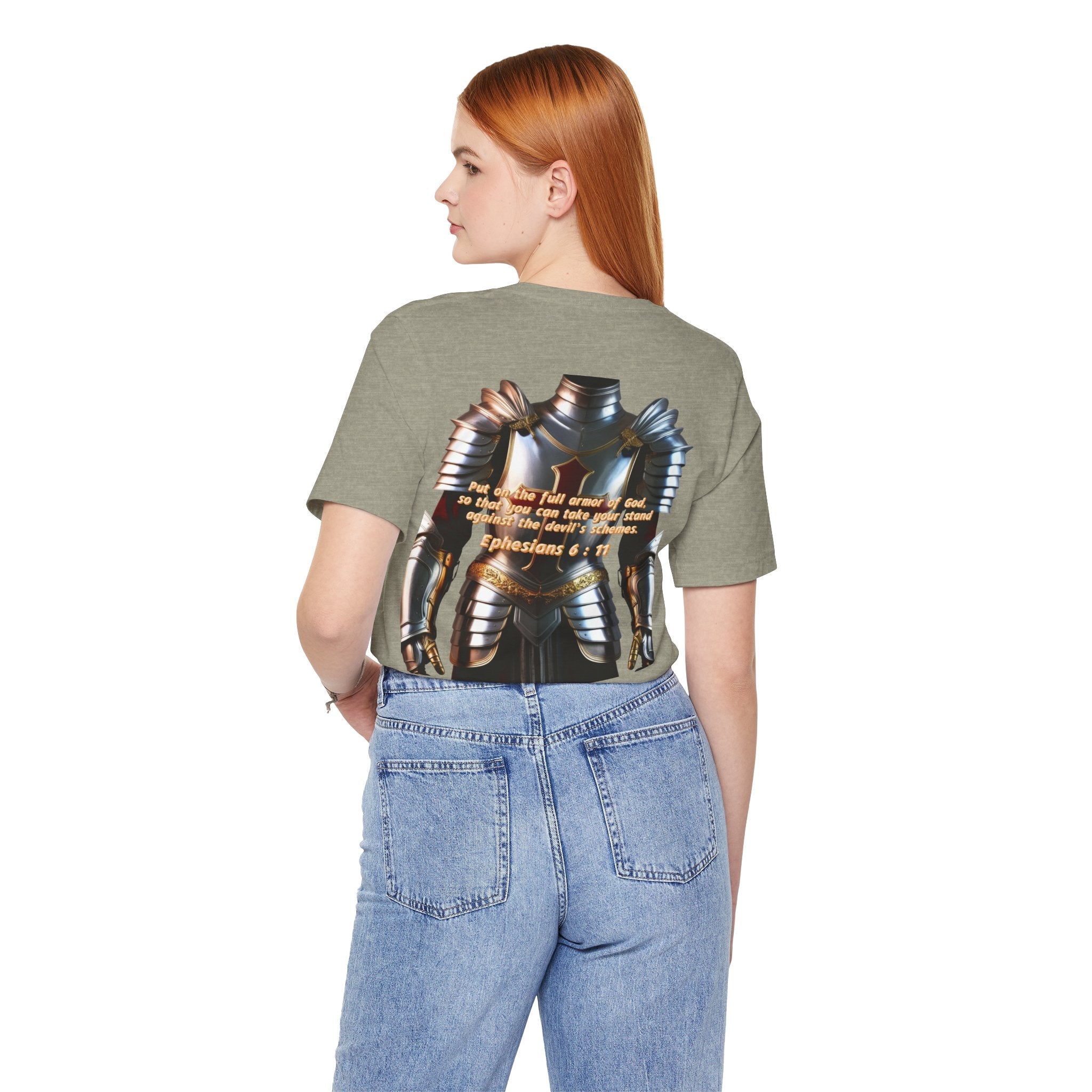 Religious Graphic Armor Of God Design - Unisex Jersey Short Sleeve Tee Printify