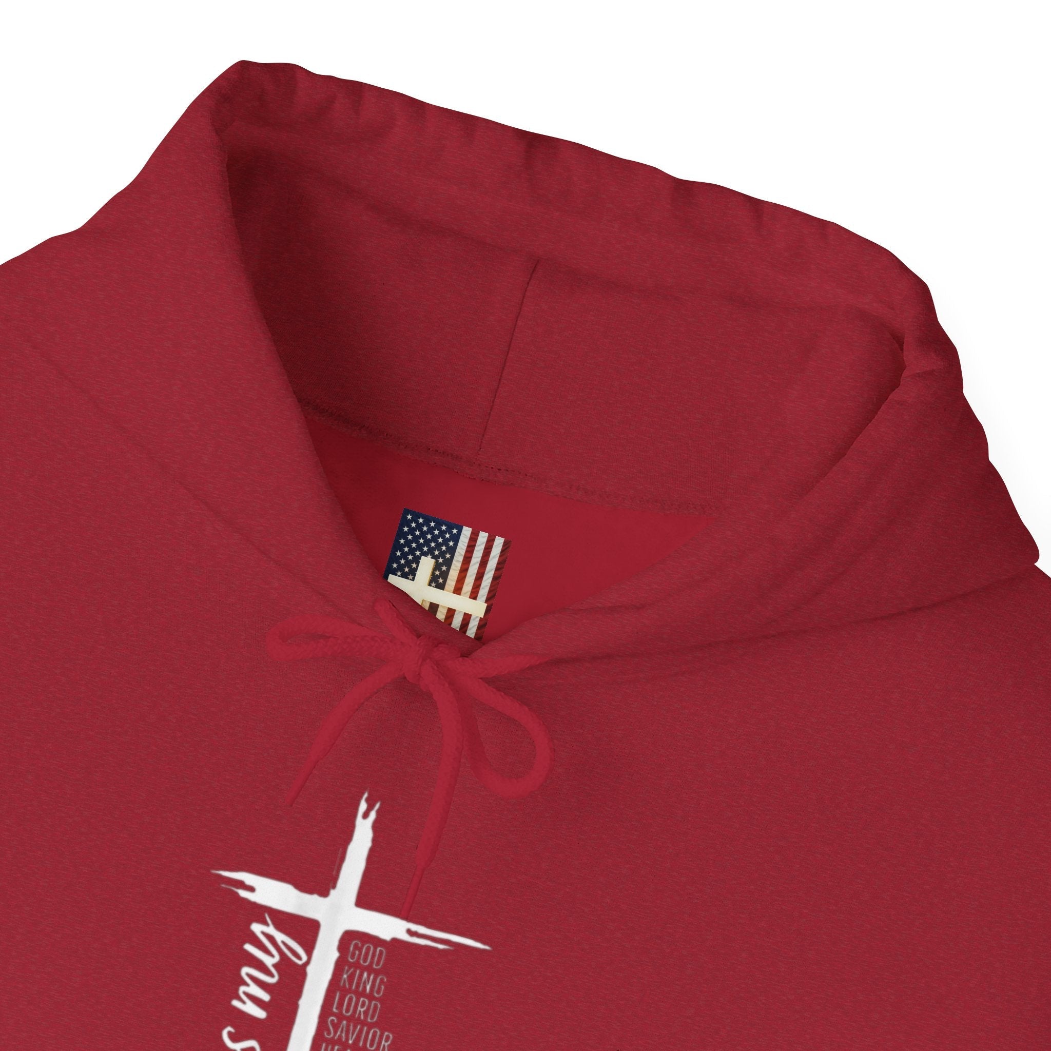 Jesus Is My Everything Hoodie – Cross List God King Lord Savior Christian Sweatshirt for Total Surrender Faith Printify