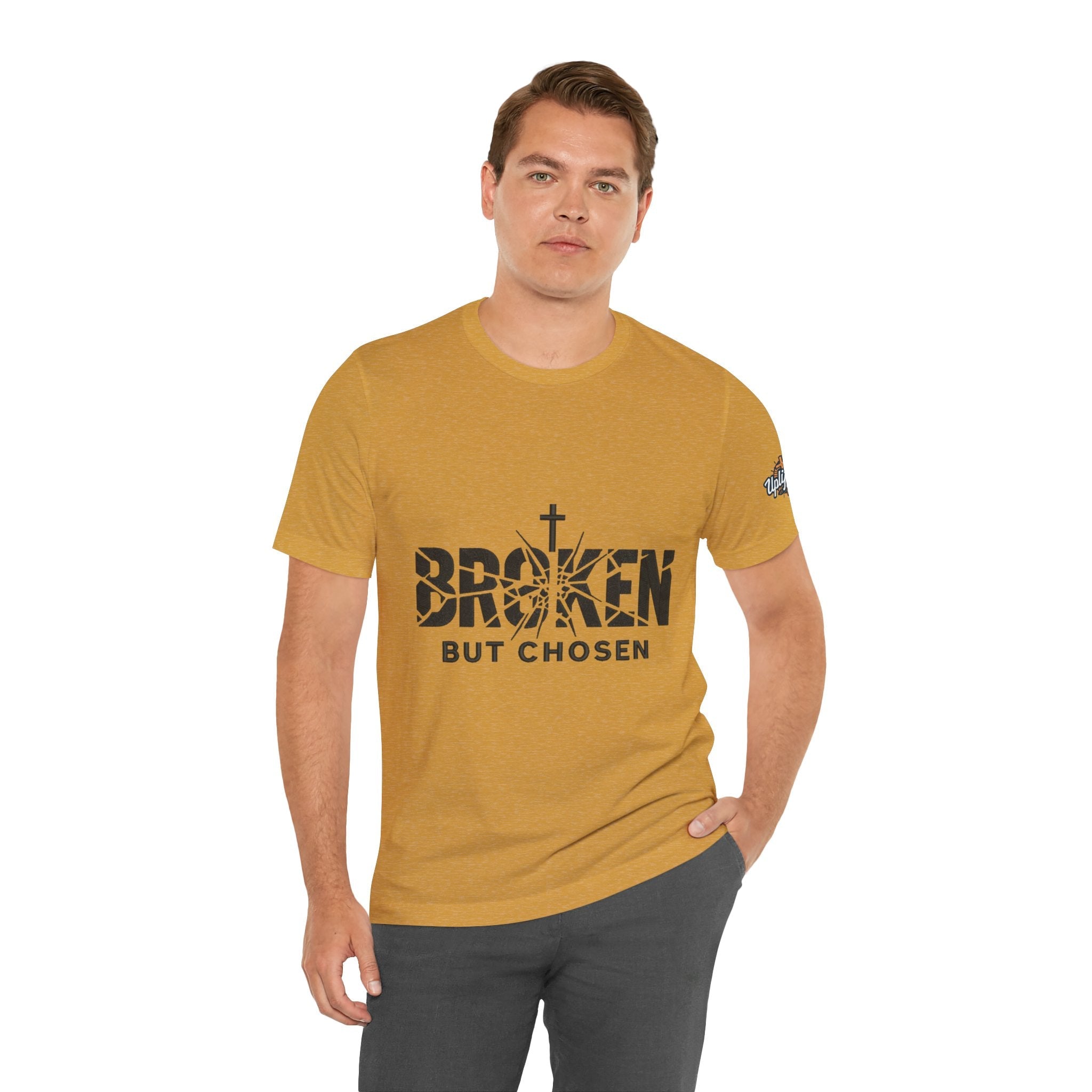 Broken But Chosen T-Shirt — Inspirational Faith Graphic Tee Printify