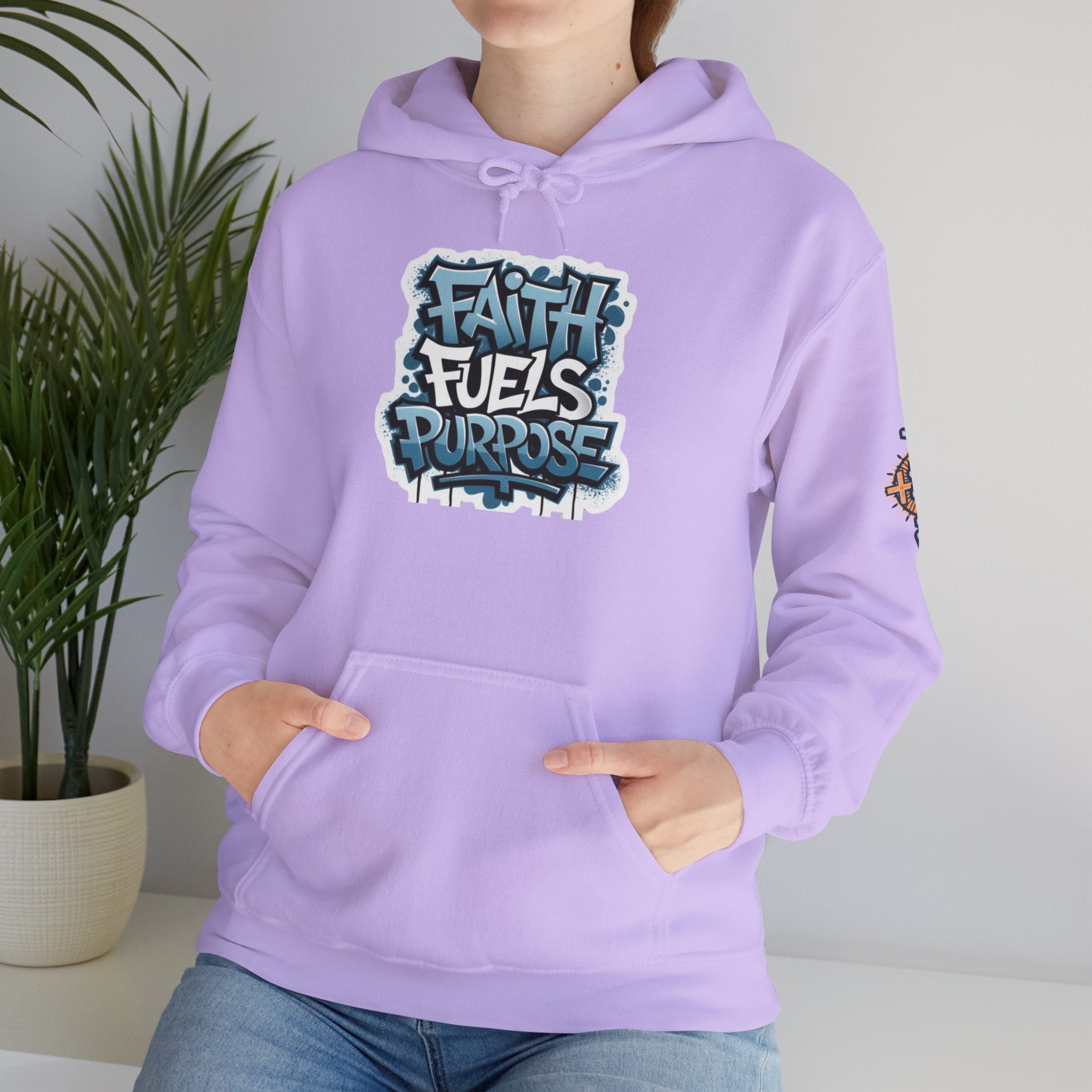 Faith Fuels Purpose Hoodie – Inspirational Christian Sweatshirt for Divine Drive & Unstoppable Belief Printify