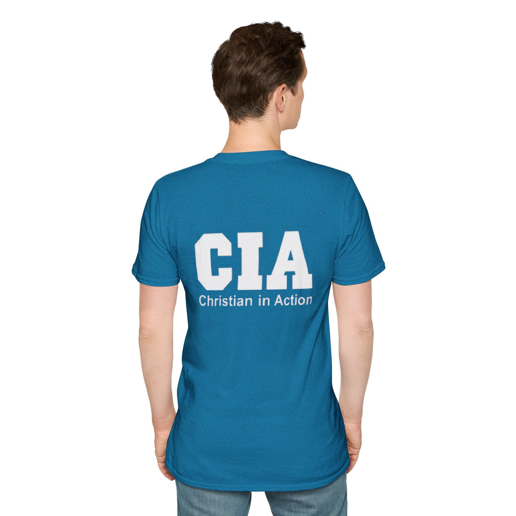 CIA Christian in Action T-shirt - Funny Faith Parody T-shirt - Mission Ready Apparel Printify