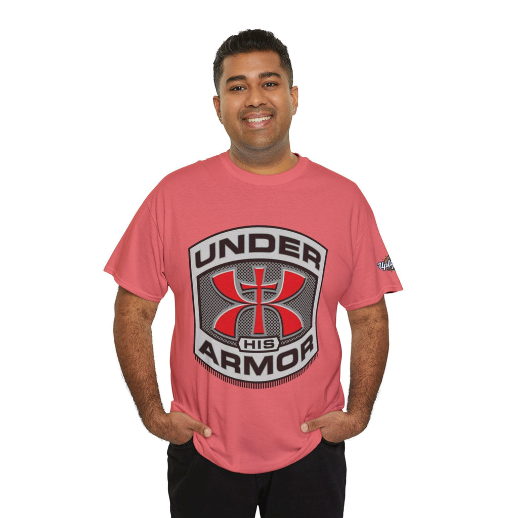 Under HIS Armor Christian T-Shirt — Faith-Inspired Under Armour Style Printify