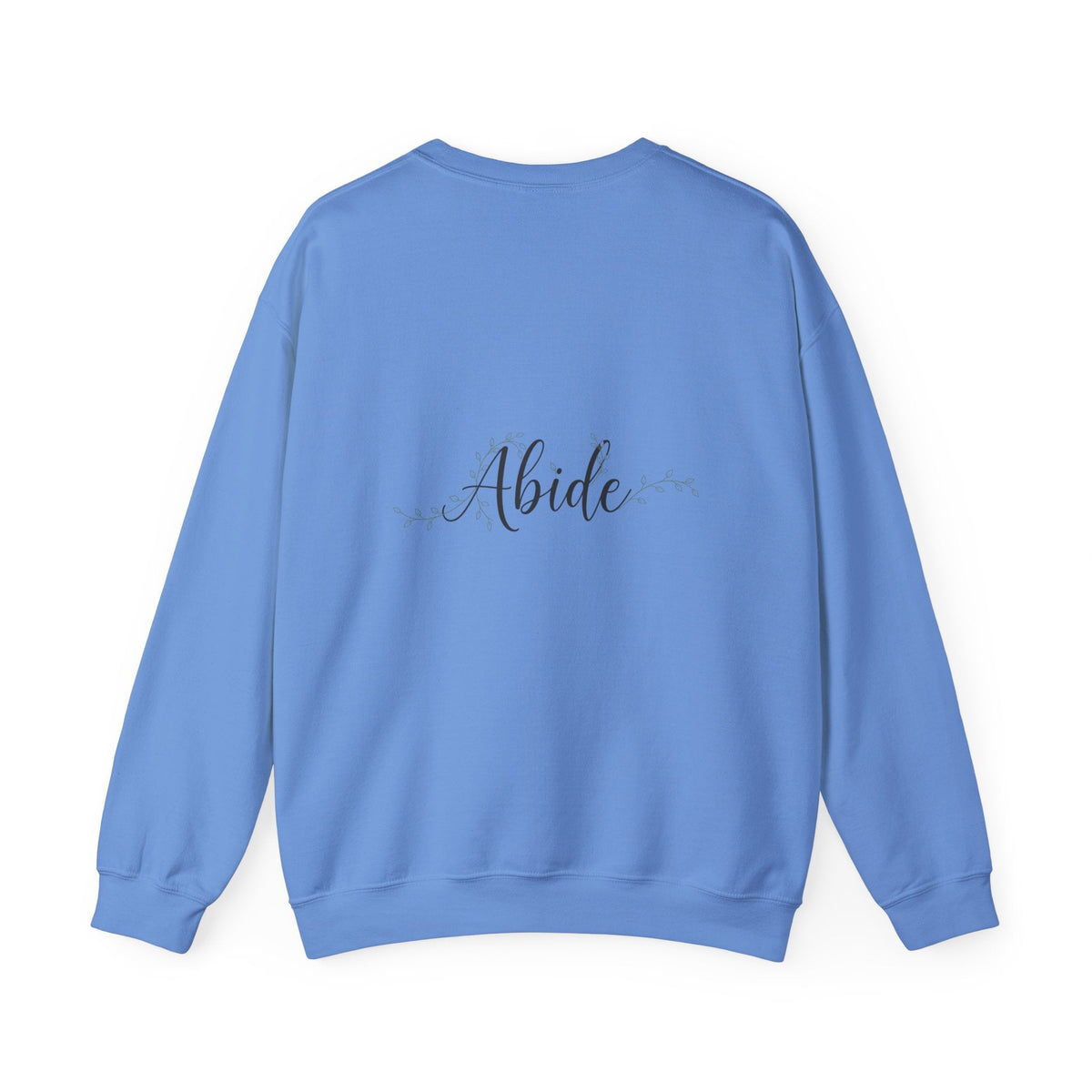 Abide Sweatshirt – Vine Wrapped John 15:5 Christian Sweatshirt for Cozy Devotion Printify