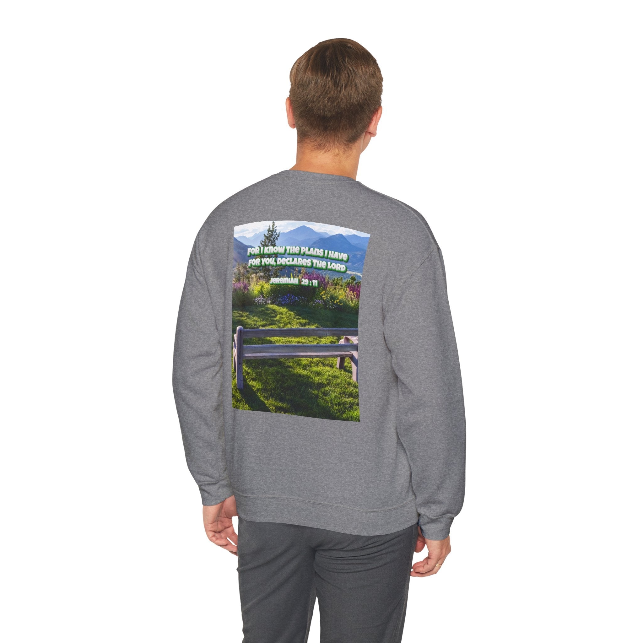 Bible Verse Unisex Heavy Blend™ Crewneck Sweatshirt -  Jeremiah 29 : 11 Printify