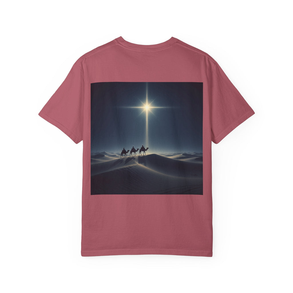 3 Wise Men T-shirt – Magi Camels Nativity Journey Christian Christmas T-shirt for Epiphany Faith & Holy Night Printify