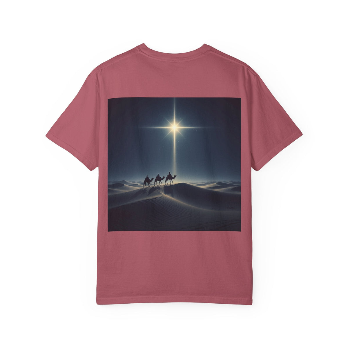 3 Wise Men T-shirt – Magi Camels Nativity Journey Christian Christmas T-shirt for Epiphany Faith & Holy Night Printify
