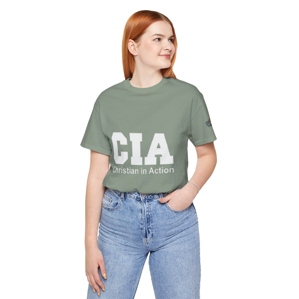 CIA Christian in Action T-shirt - Funny Faith Parody T-shirt - Mission Ready Apparel Printify