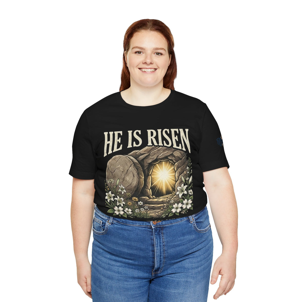 He Is Risen T-Shirt — Jesus Christ Resurrection Easter Tee Printify