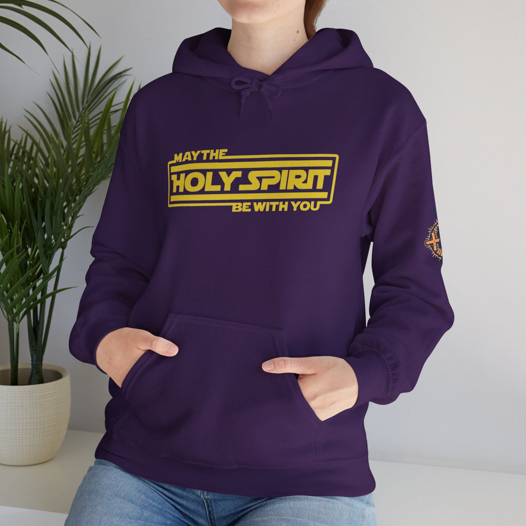 May the Holy Spirit Be With You Hoodie - Christian Star Wars Parody Hoodie Printify