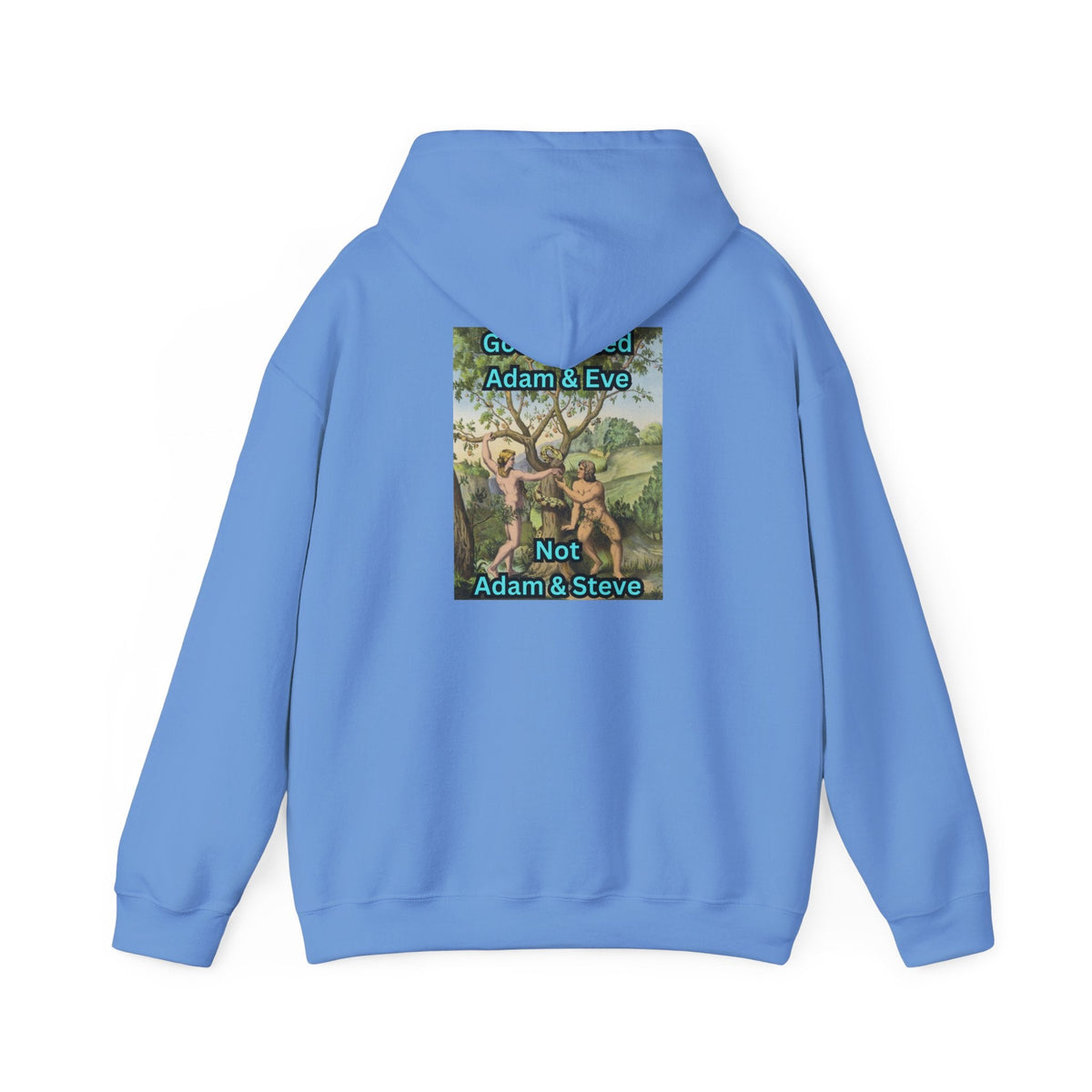 God Created Adam and Eve Hoodie – Biblical Truth Christian Hoodie for Unshakable Faith Printify