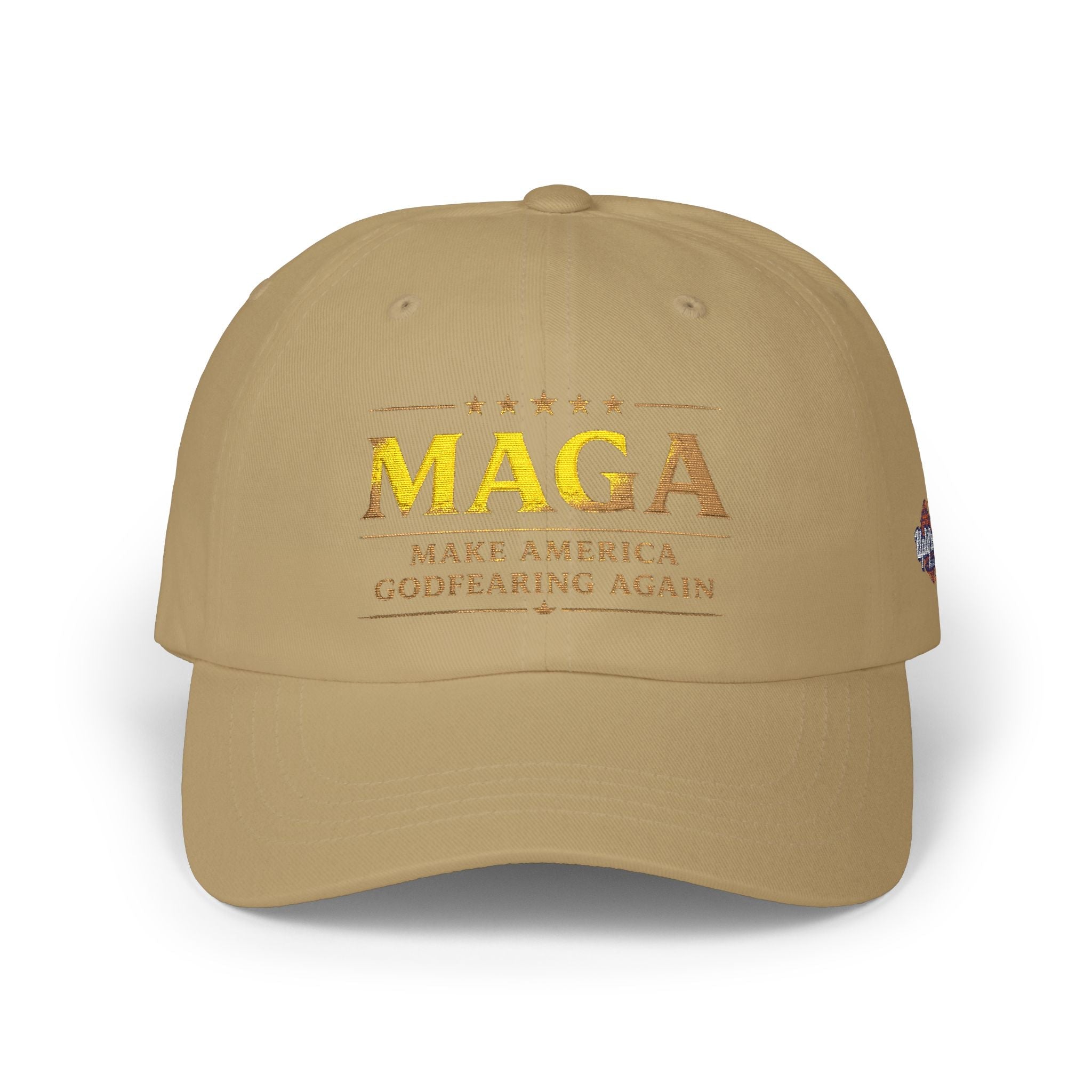 Dad Cap — "MAGA: Make America Godfearing Again" Embroidered Hat Printify