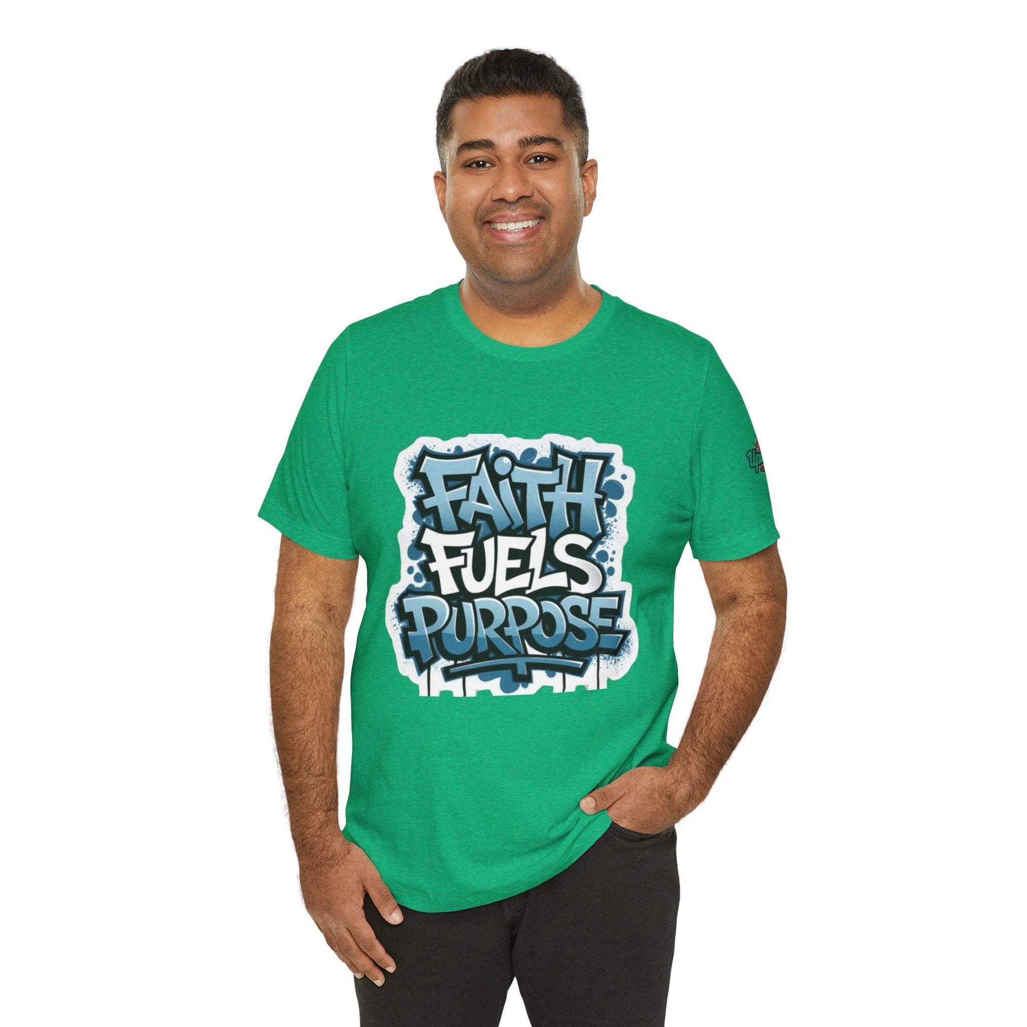 Faith Fuels Purpose T-shirt – Inspirational Christian T-shirt for Divine Drive & Unstoppable Belief Printify