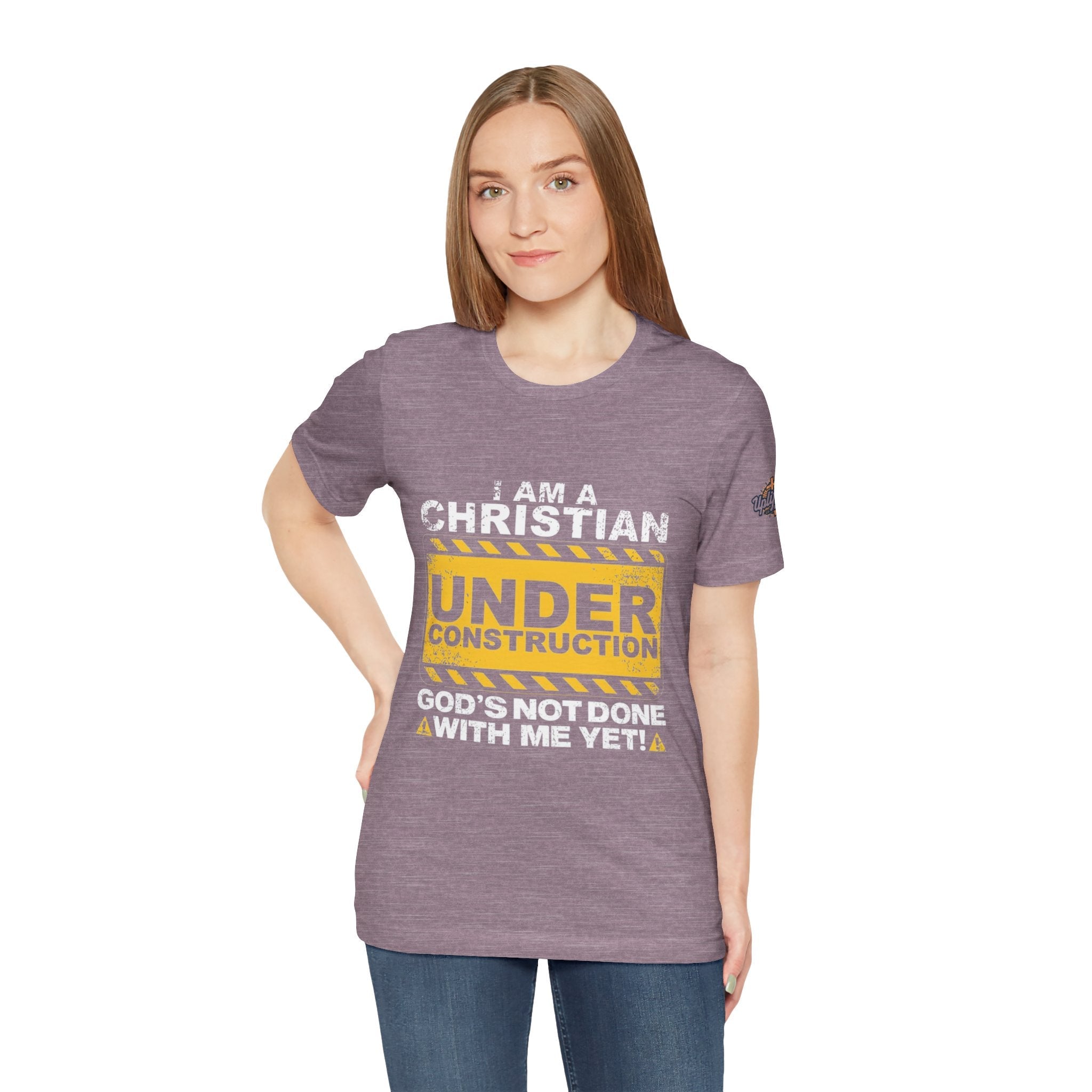Christian Under Construction T-shirt | God Is Not Done With Me Yet T-shirt Printify