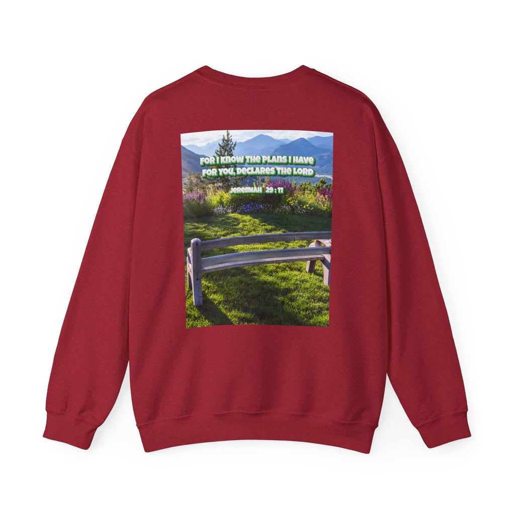 Bible Verse Unisex Heavy Blend™ Crewneck Sweatshirt -  Jeremiah 29 : 11 Printify
