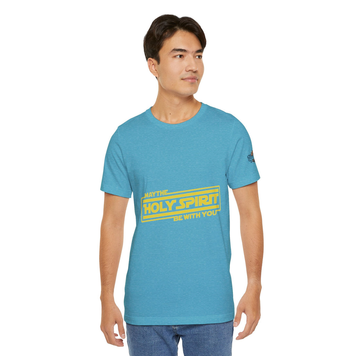 May the Holy Spirit Be With You T-shirt - Christian Star Wars Parody T-shirt Printify