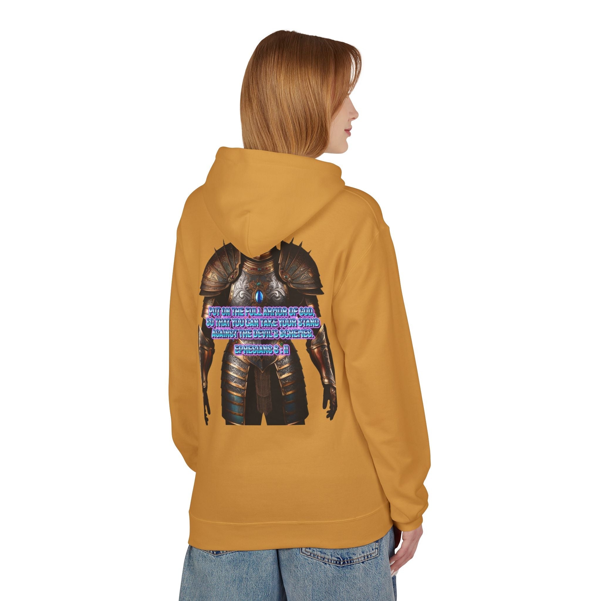 Hoodie - Ephesians 6:11 Bible Verse Religious Design Printify