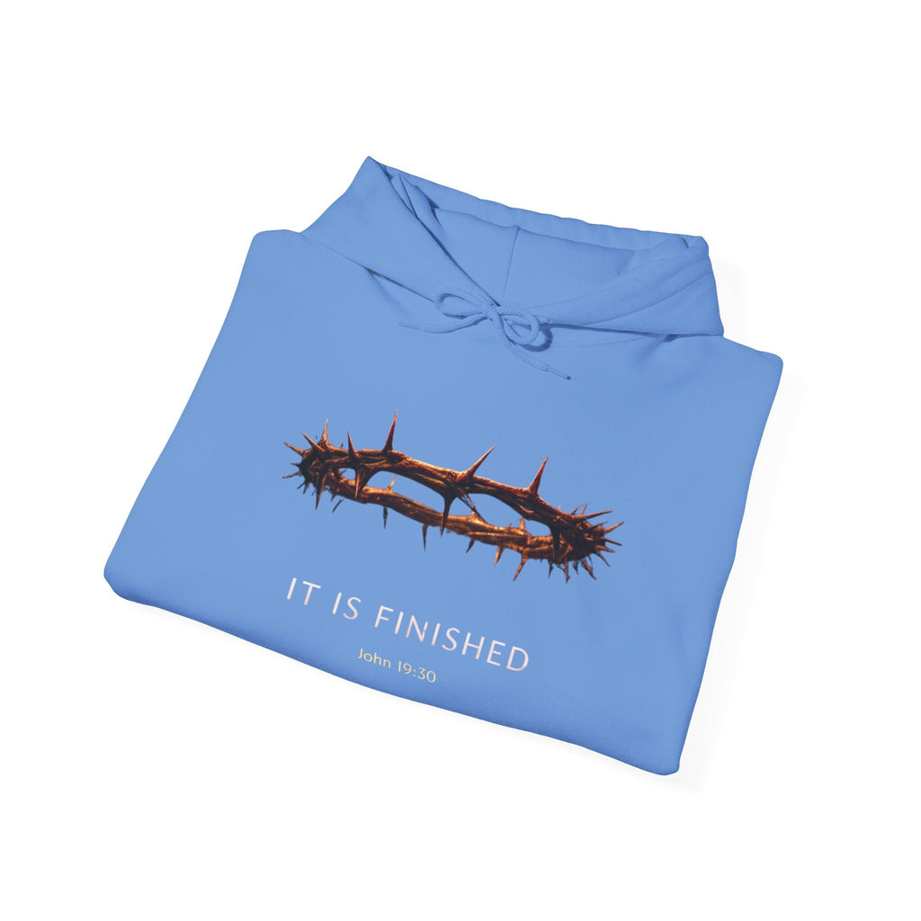 It Is Finished Crown of Thorns Hoodie — Christian John 19:30 Faith Hoodie Printify