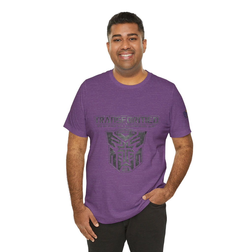 Transformer Logo Christian T-shirt | 2 Corinthians 3:18 Bible Verse T-shirt Printify