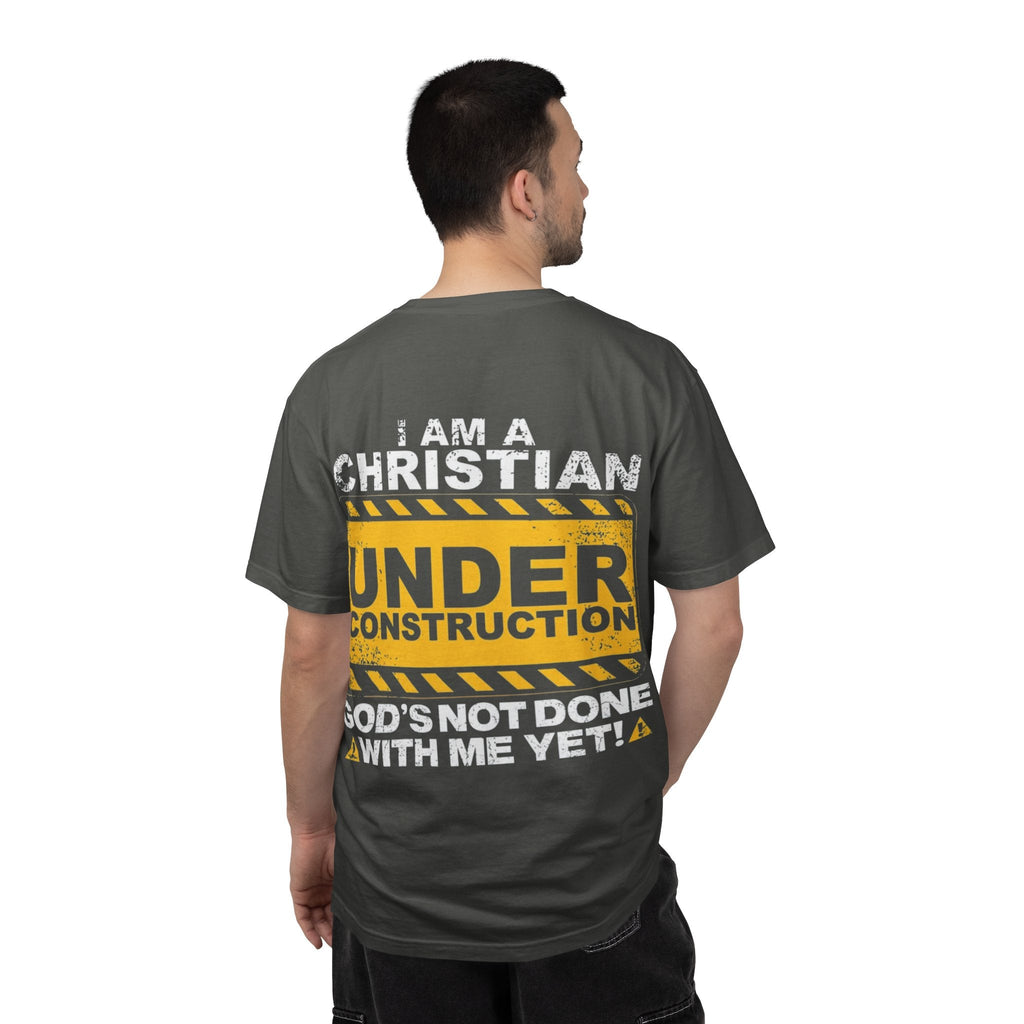 Christian Under Construction T-shirt | God Is Not Done With Me Yet T-shirt Printify