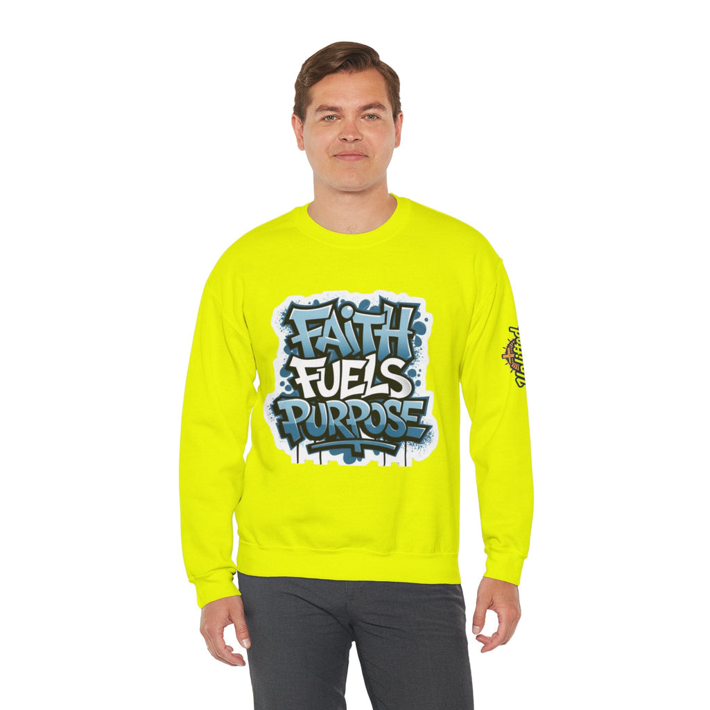 Faith Fuels Purpose Sweatshirt – Inspirational Christian Sweatshirt for Divine Drive & Unstoppable Belief Printify