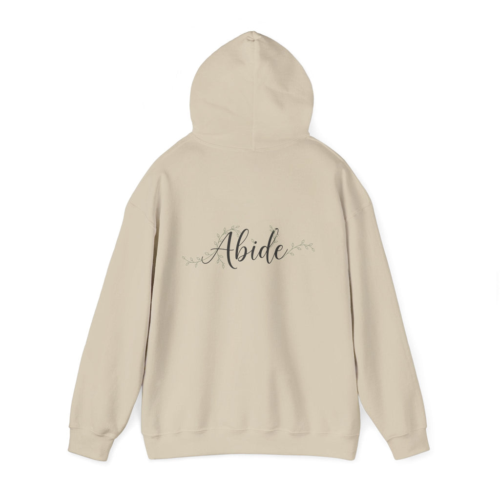 Abide Hoodie – Vine Wrapped John 15:5 Christian Hoodie for Cozy Devotion Printify