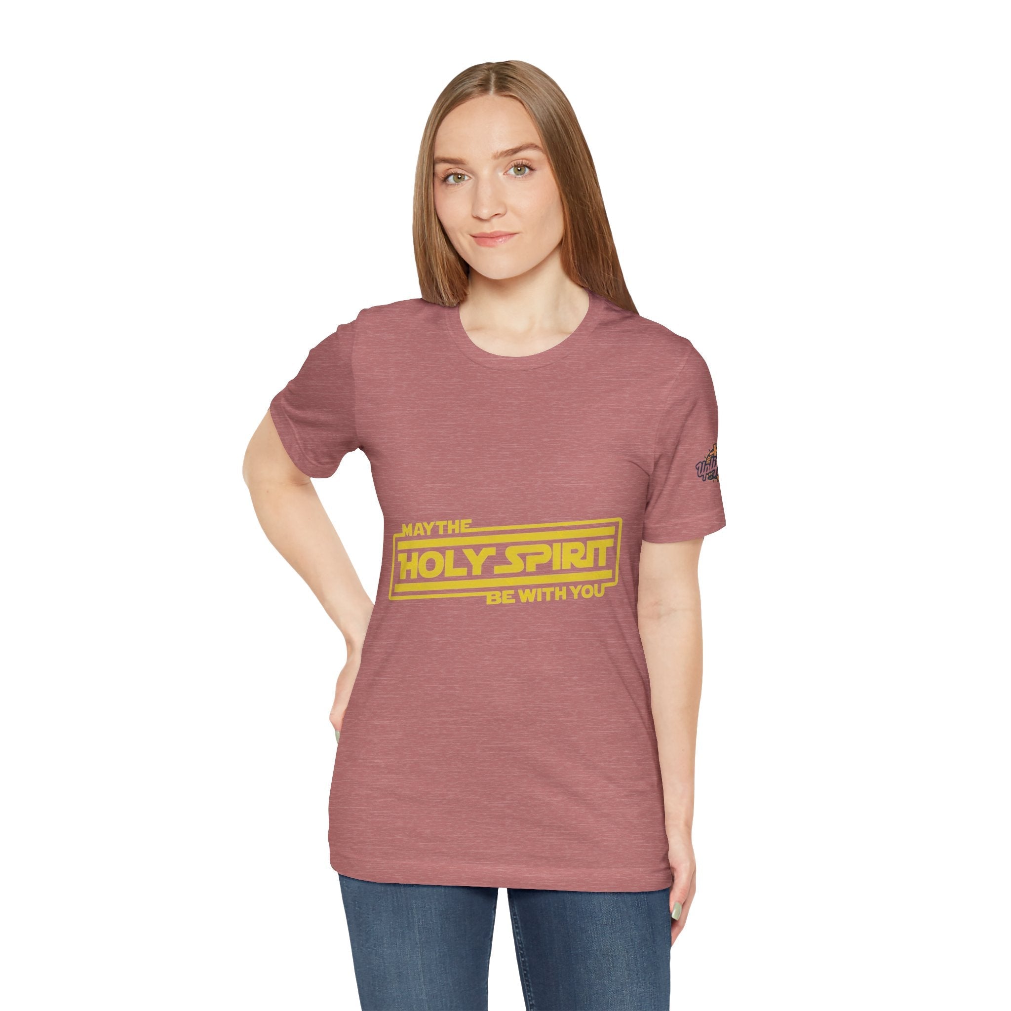 May the Holy Spirit Be With You T-shirt - Christian Star Wars Parody T-shirt Printify