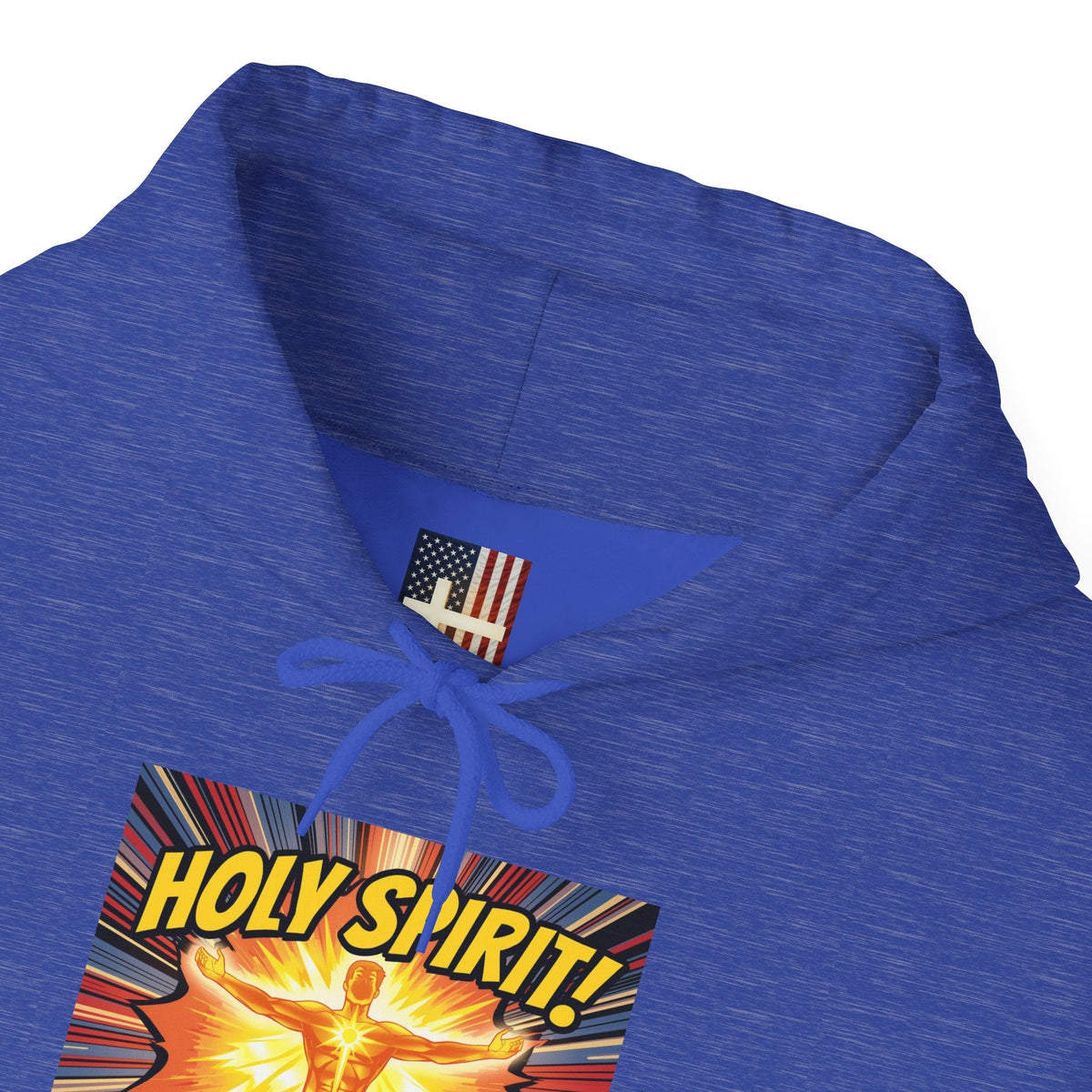 Holy Spirit Activate Hoodie – Superhero Christian Sweatshirt with Vibrant Power-Up Design for Faith-Fueled Boldness Printify
