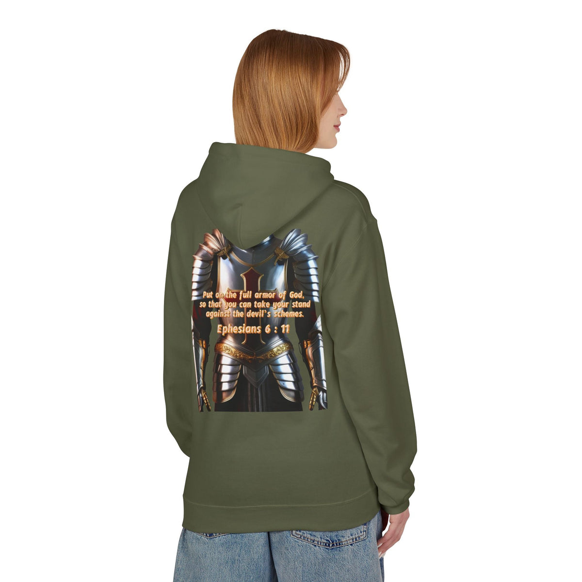 Hoodie - Ephesians 6:11 Bible Verse Religious Design Printify