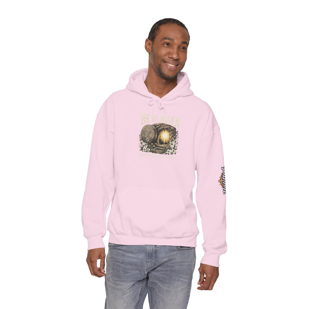 He Is Risen Hoodie — Jesus Christ Resurrection Easter Hoodie Printify