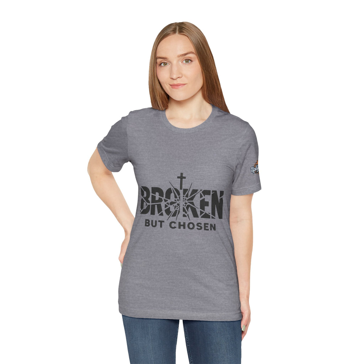 Broken But Chosen T-Shirt — Inspirational Faith Graphic Tee Printify