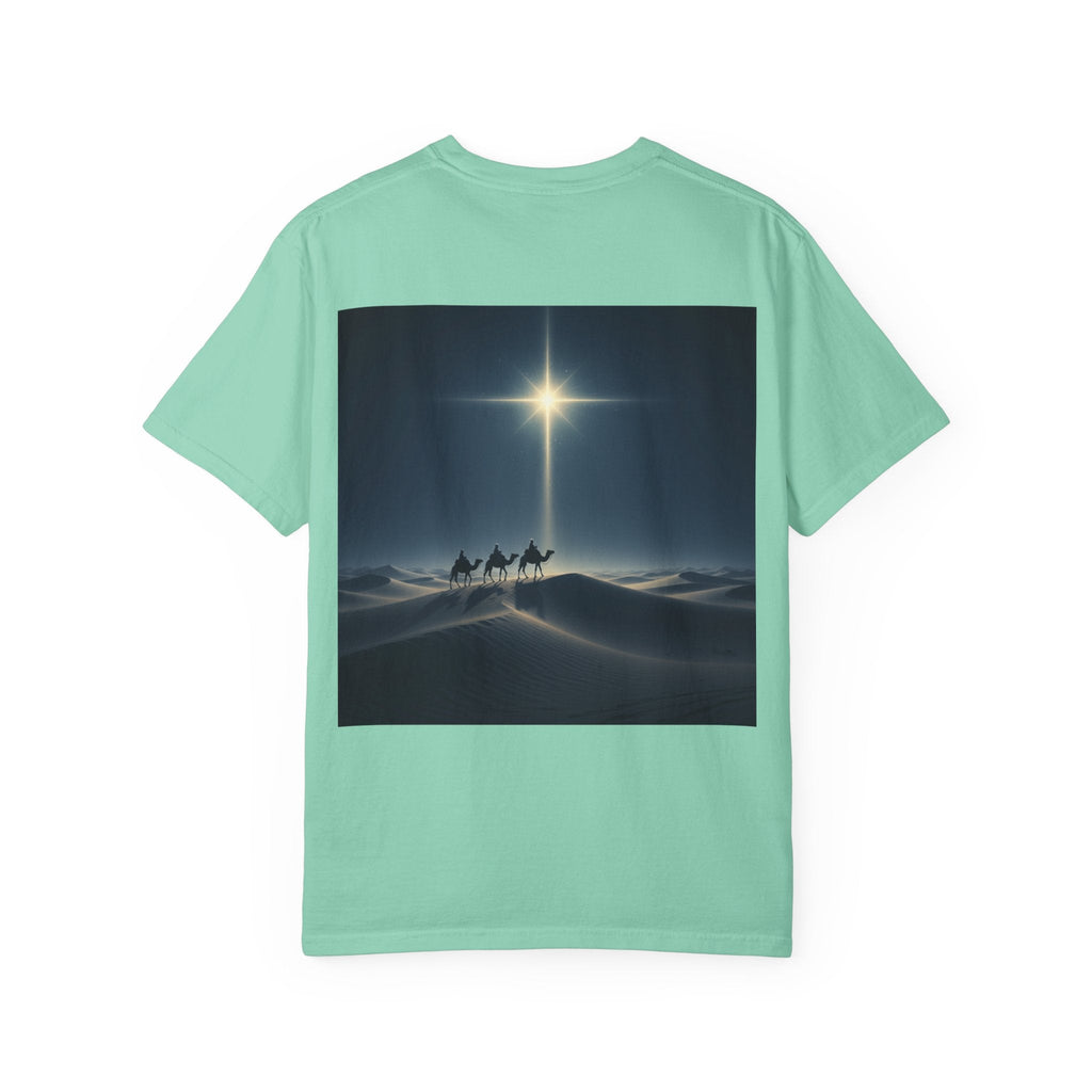 3 Wise Men T-shirt – Magi Camels Nativity Journey Christian Christmas T-shirt for Epiphany Faith & Holy Night Printify
