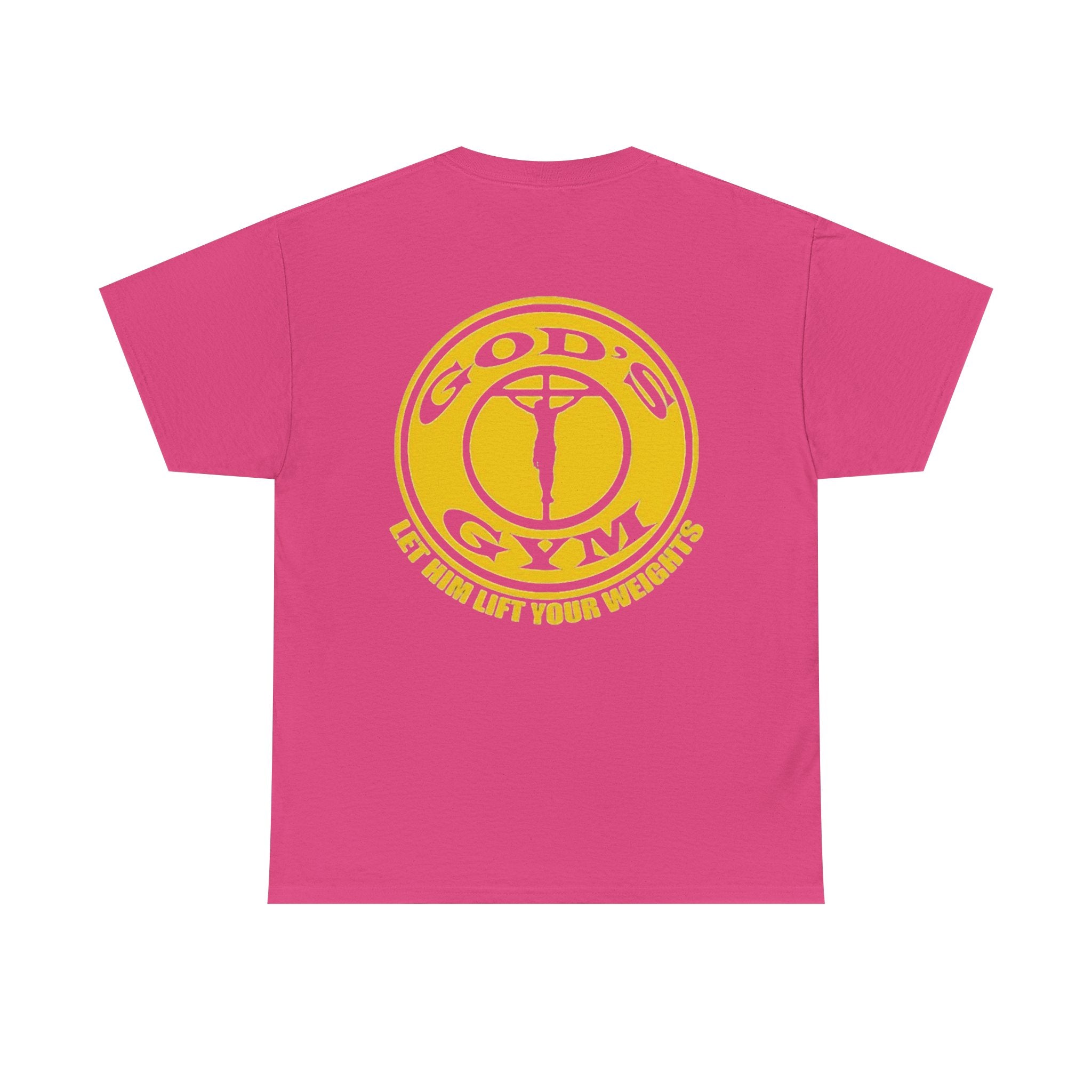 God's Gym T-Shirt — "Let Him Lift Your Weights" Christian Fitness Tee Printify