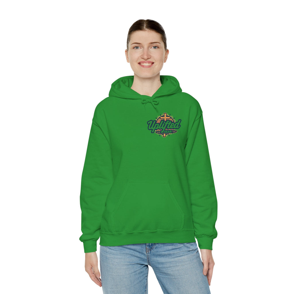 Christ is King Hoodie – Bold Crown & Cross Christian Sweatshirt for Unshakable Faith Printify