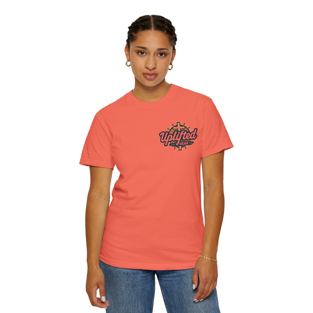 Religious Graphic Tee with Armor Of God Design - Unisex Garment-Dyed T-shirt Printify