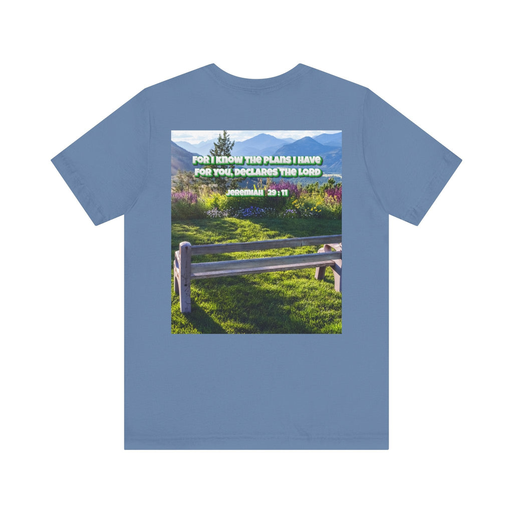 Bible Verse Unisex Tee - Jeremiah 29 : 11 Printify