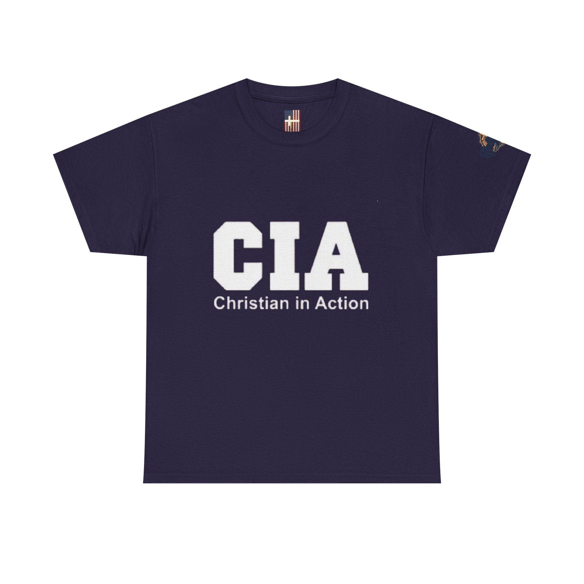 CIA Christian in Action T-shirt - Funny Faith Parody T-shirt - Mission Ready Apparel Printify