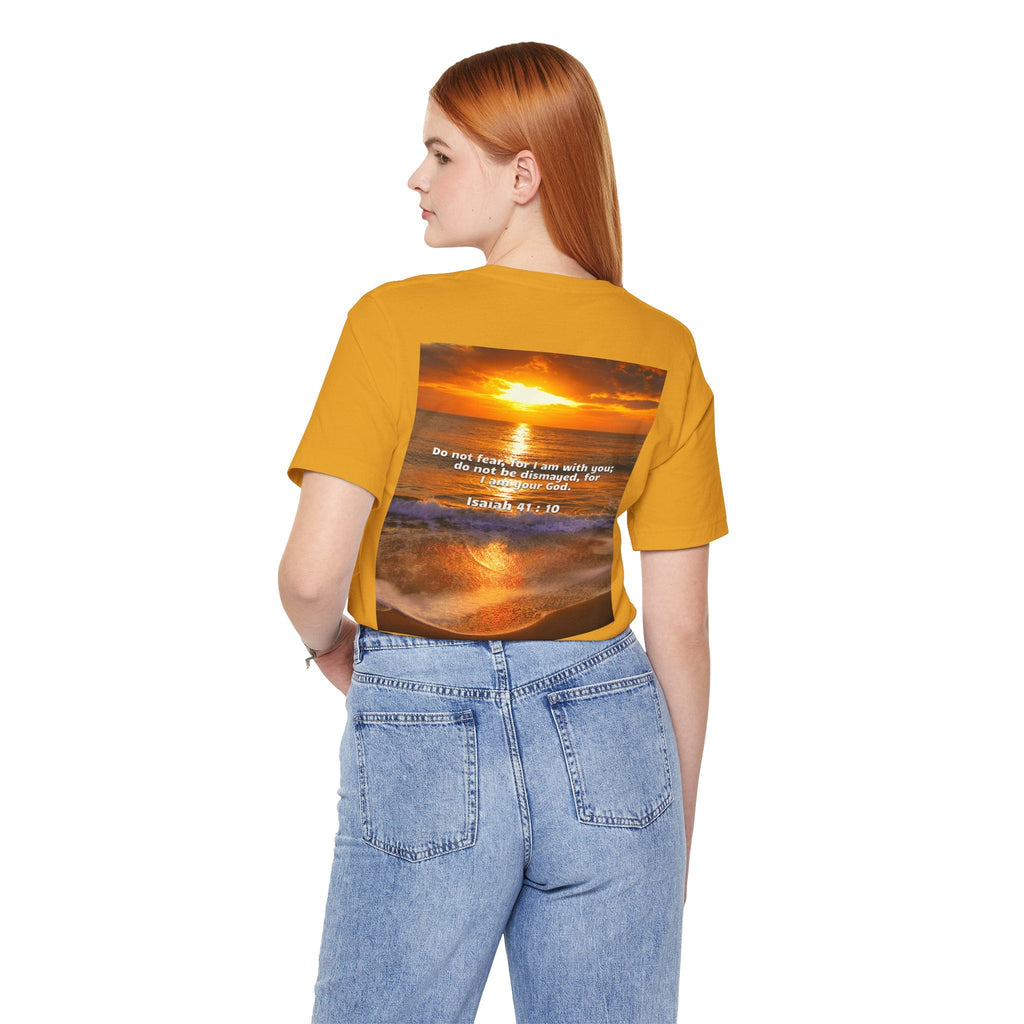 Bible Verse Unisex - Isaiah 41 : 10 Jersey Short Sleeve Tee Printify