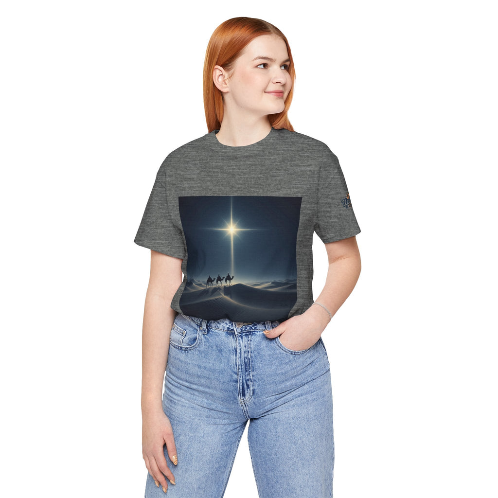 3 Wise Men T-shirt – Magi Camels Nativity Journey Christian Christmas T-shirt for Epiphany Faith & Holy Night Printify