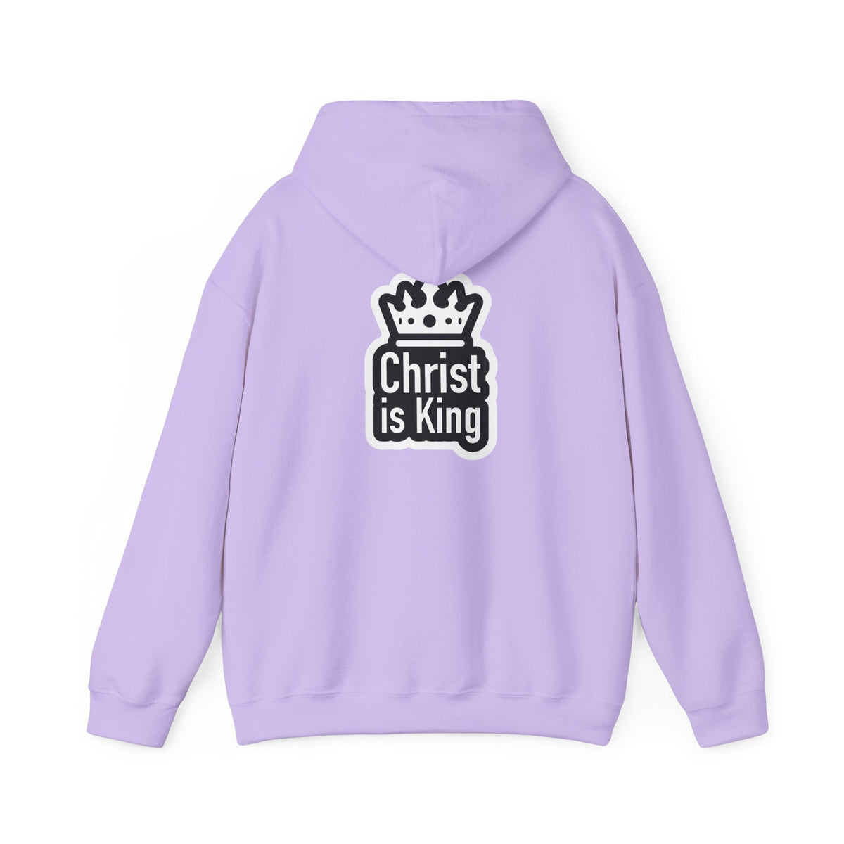 Christ is King Hoodie – Bold Crown & Cross Christian Sweatshirt for Unshakable Faith Printify