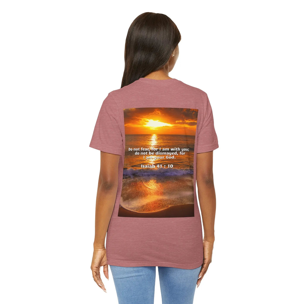 Bible Verse Unisex - Isaiah 41 : 10 Jersey Short Sleeve Tee Printify