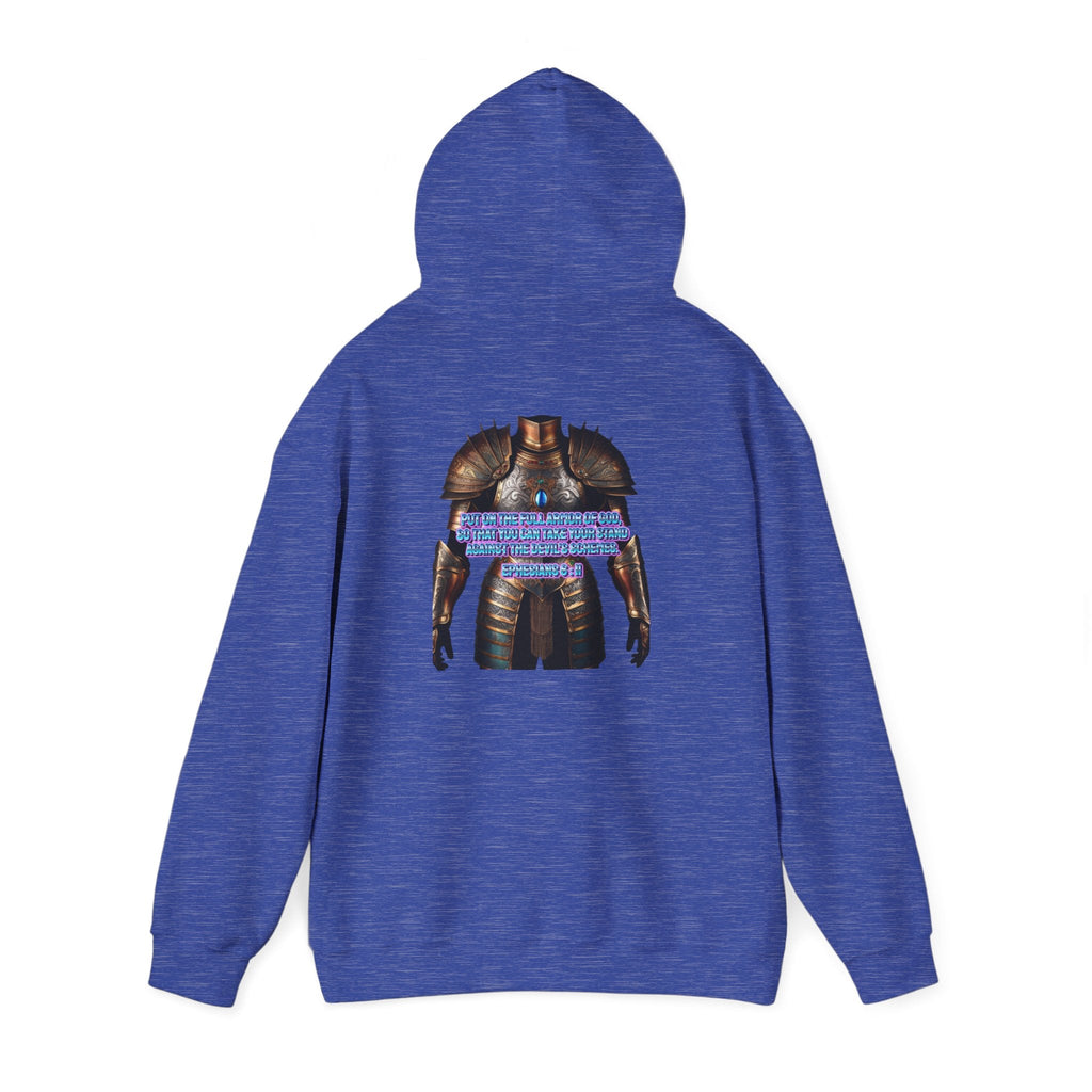 Religious Graphic Armor Of God Design - Unisex Heavy Blend™ Hooded Sweatshirt Printify