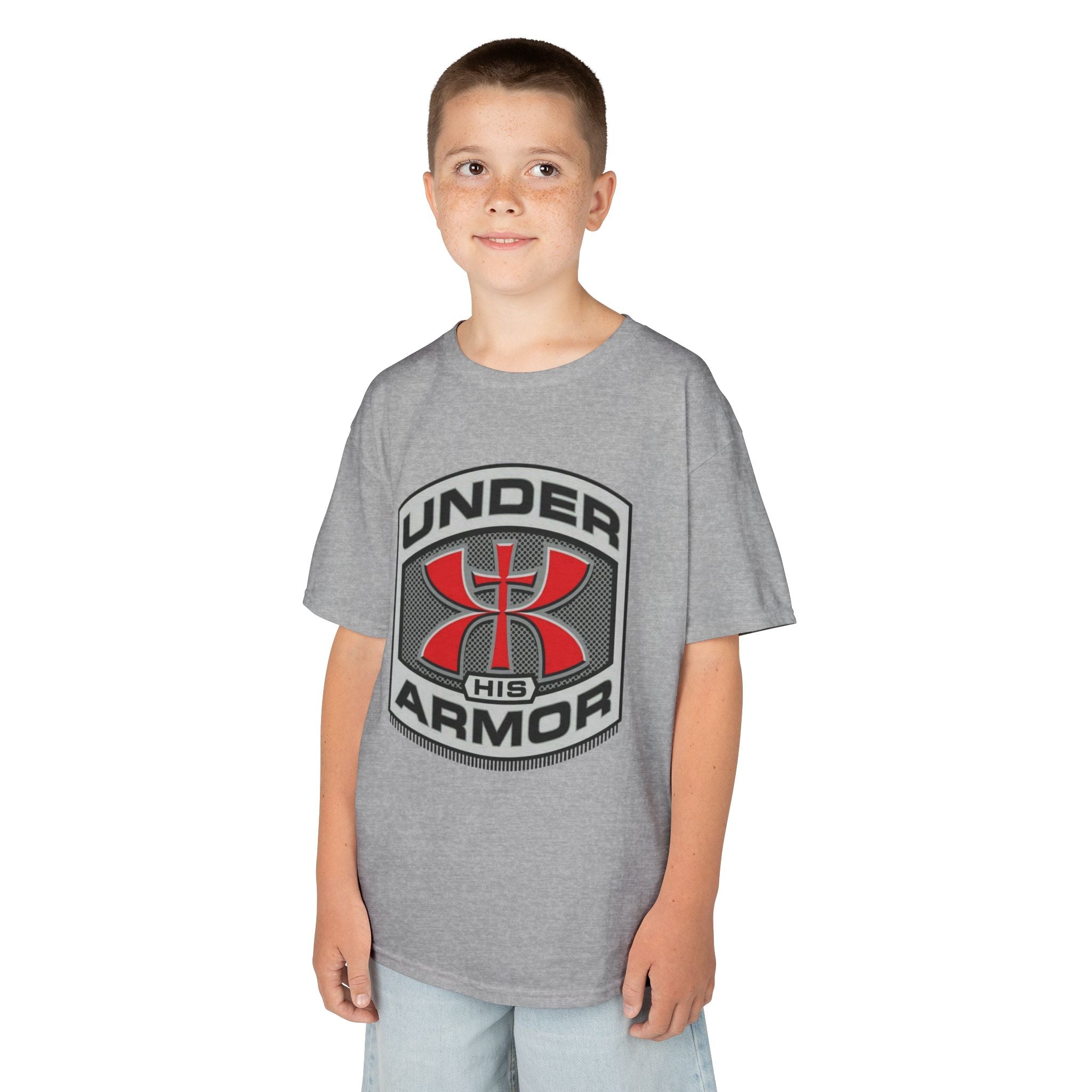 Under HIS Armor Christian T-Shirt — Faith-Inspired Under Armour Style Printify