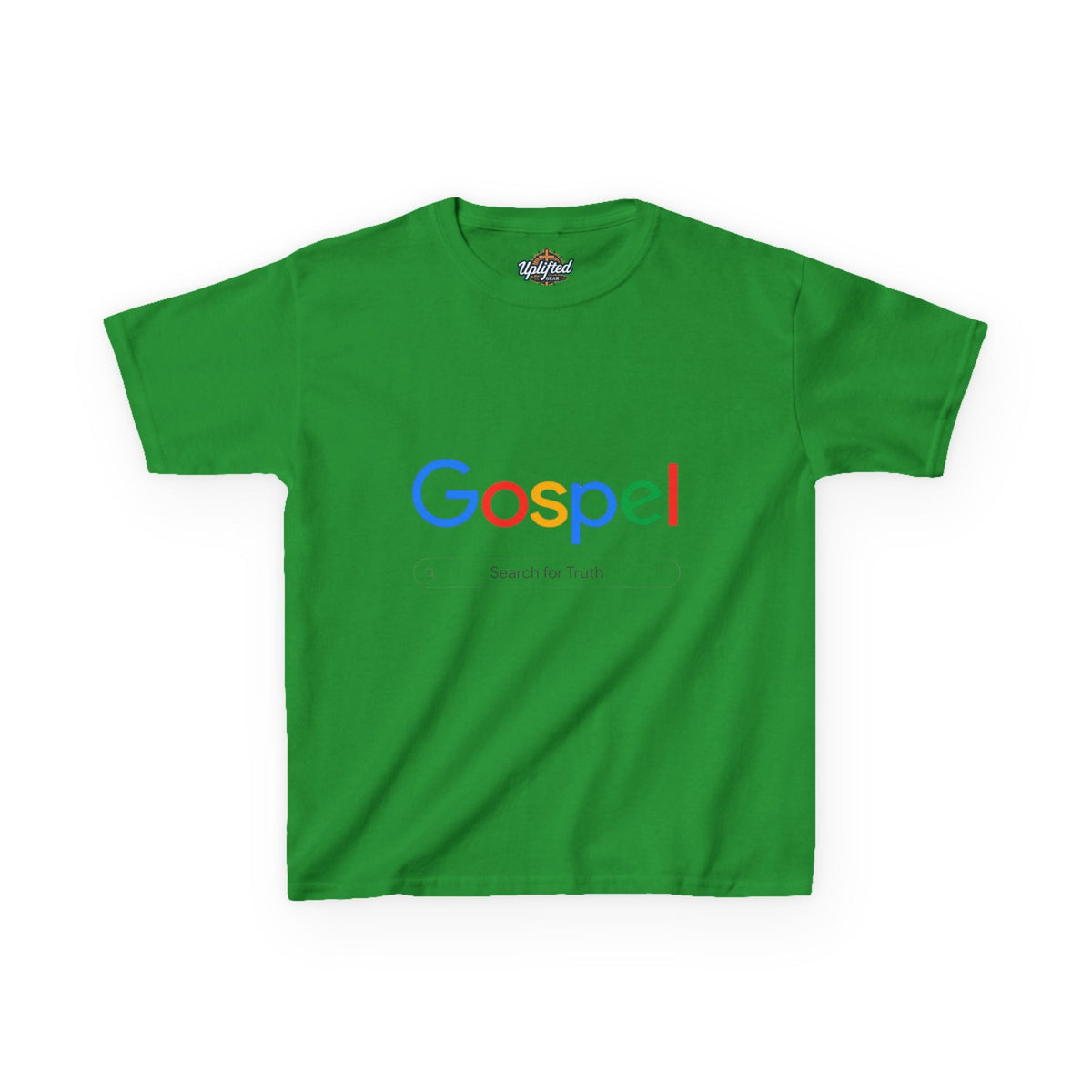 Kids Tee — "Gospel" Colorful Search-Style Logo Printify