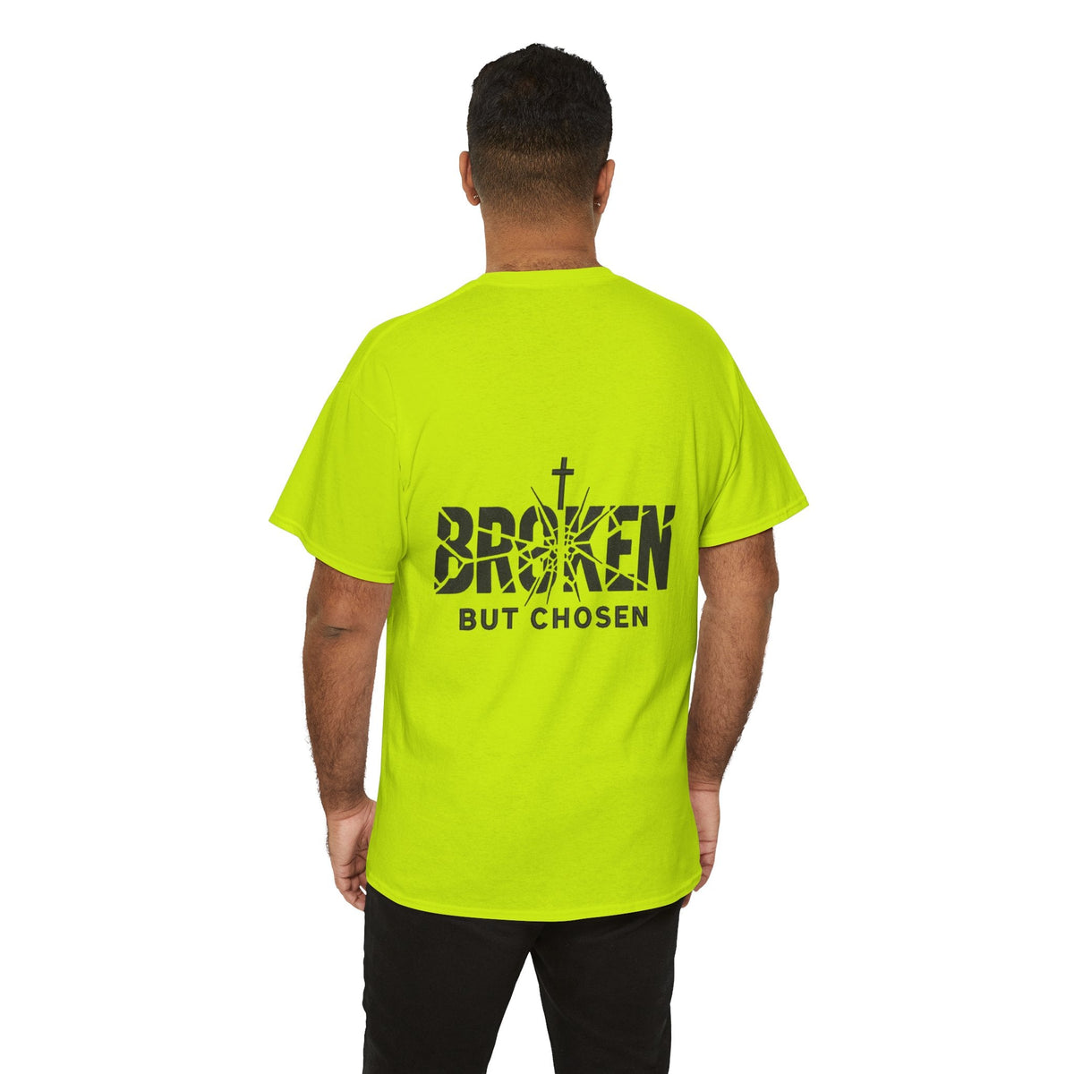 Broken But Chosen T-Shirt — Inspirational Faith Graphic Tee Printify