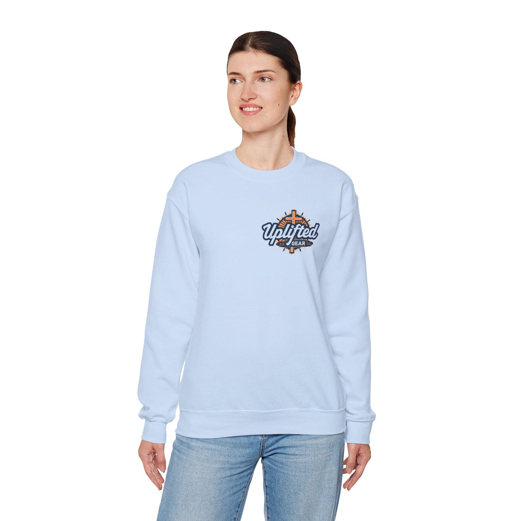 Christ is King Sweatshirt – Bold Crown & Cross Christian Hoodie for Unshakable Faith Printify
