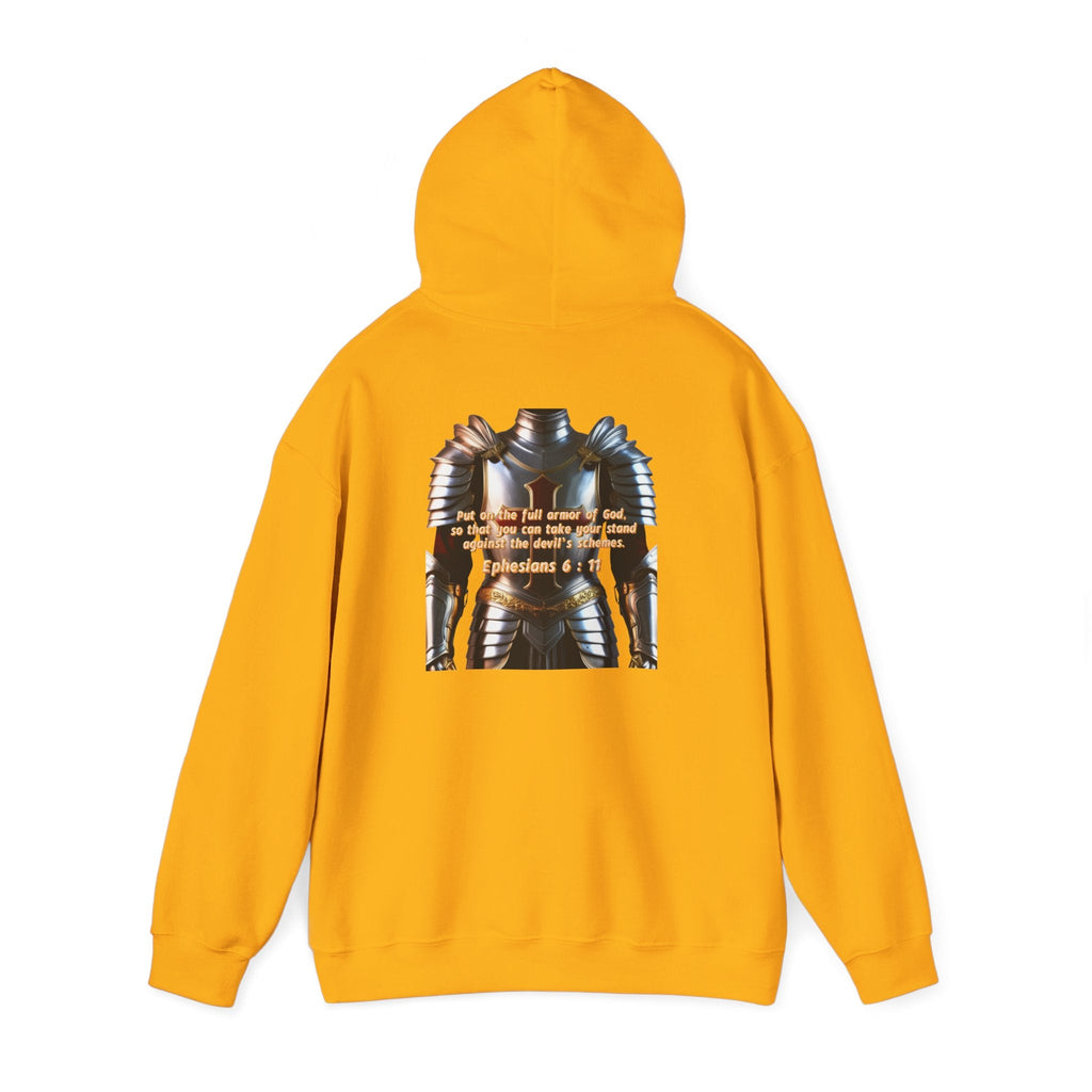 Religious Graphic Armor Of God Design - Unisex Heavy Blend™ Hooded Sweatshirt Printify