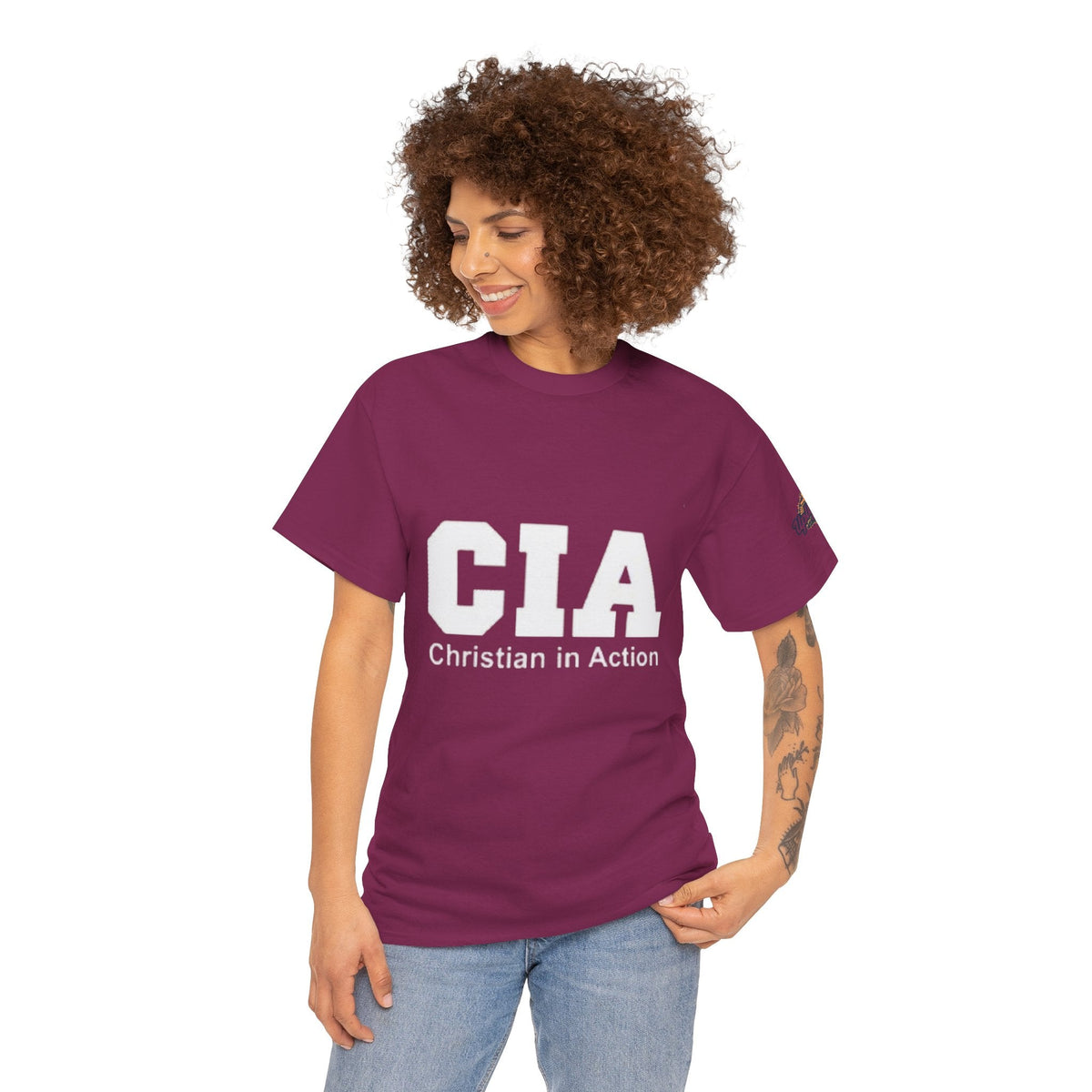 CIA Christian in Action T-shirt - Funny Faith Parody T-shirt - Mission Ready Apparel Printify