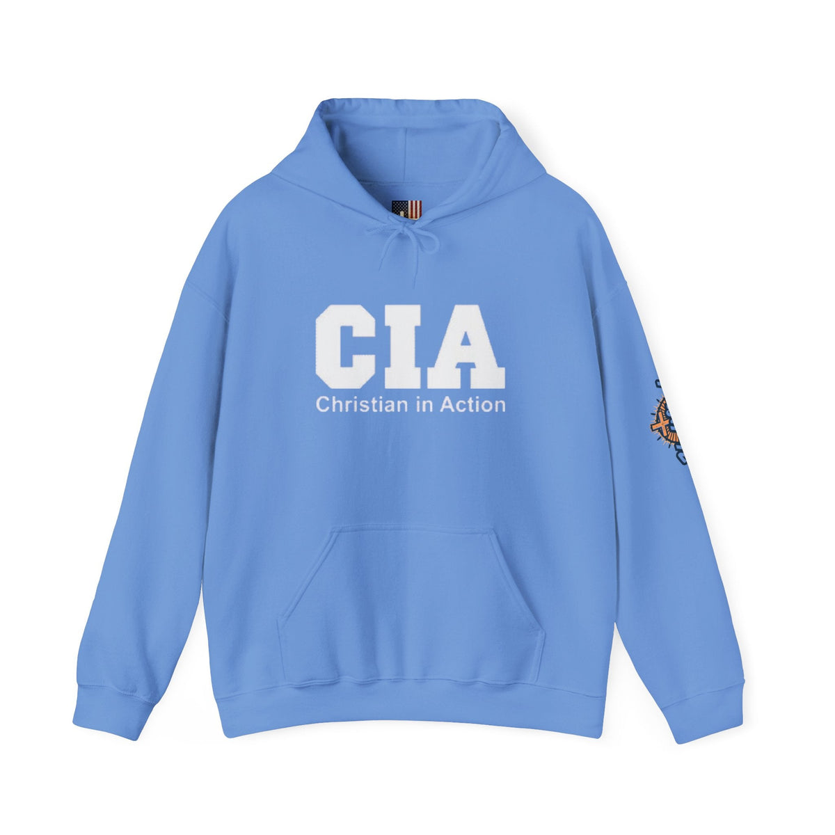 CIA Christian in Action Hoodie - Funny Faith Parody Hoodie - Mission Ready Apparel Printify