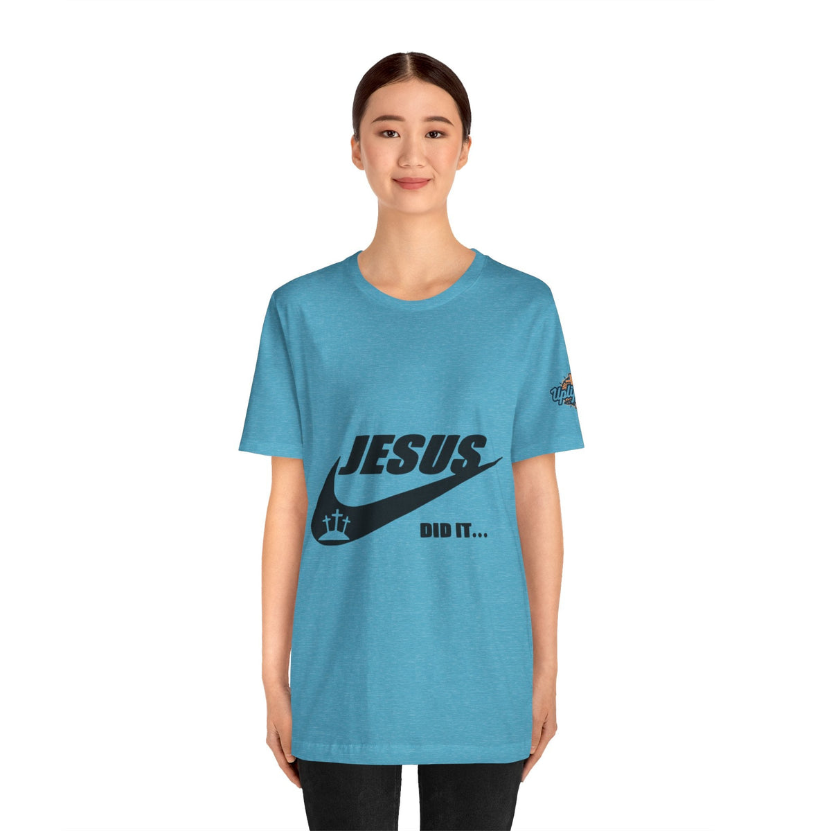 Jesus Did It T-shirt - Funny Christian Parody T-shirt - Faith & Victory Apparel Printify